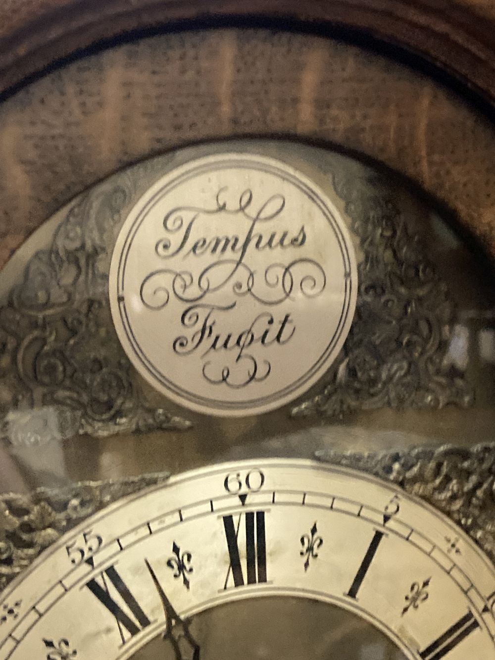 A 1930s oak cased eight day striking and chiming longcase clock, height 169cm
